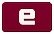 e icon with maroon background