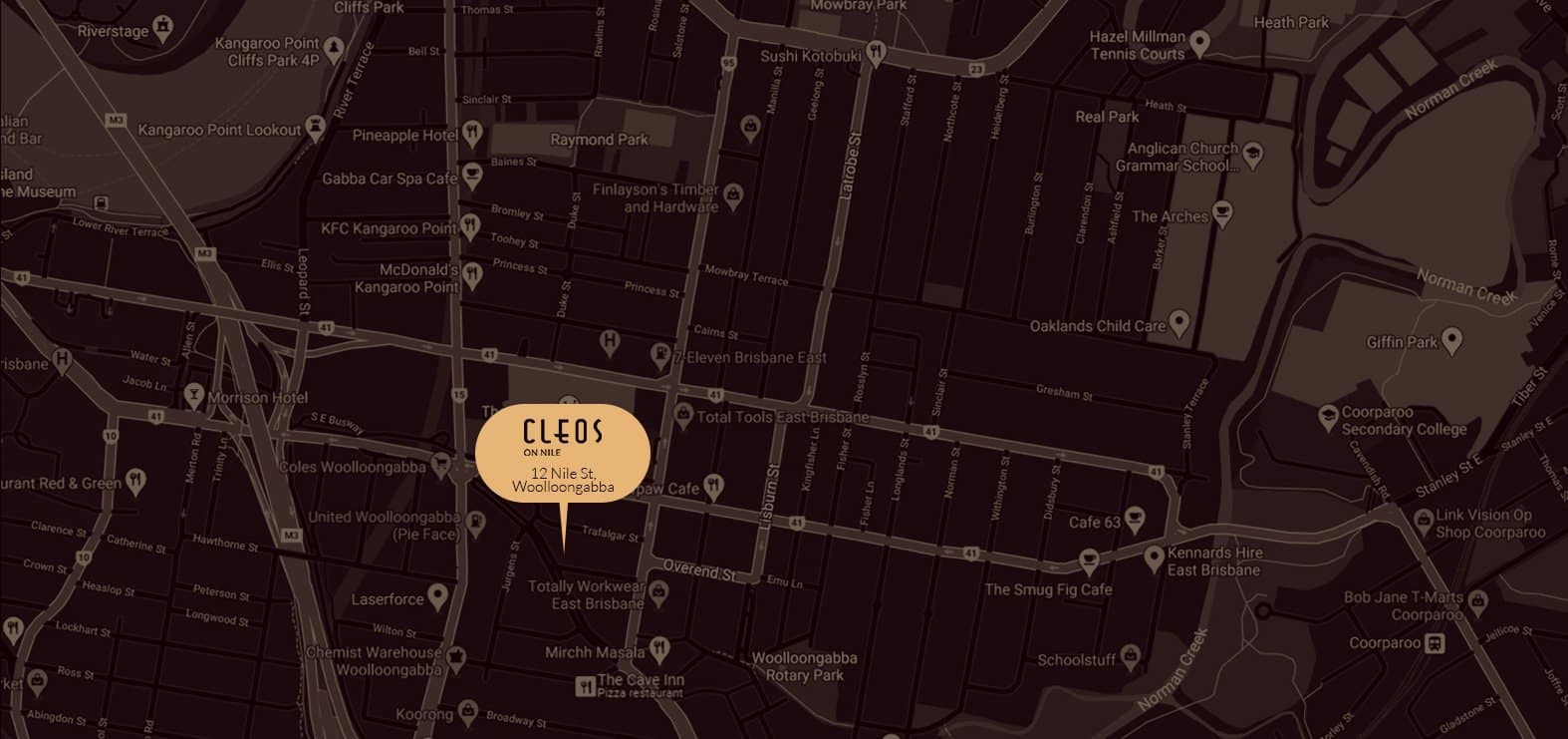 Cleos on nile location map